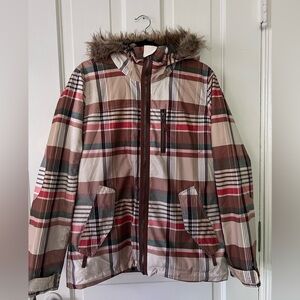 Plaid Burton Snowboarding Jacket